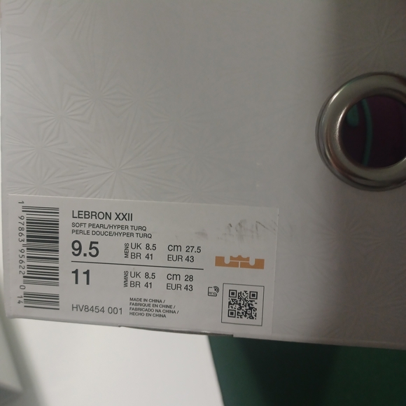 Nike Lebron XXII Basketball Men's Sneakers Soft Pearl Turquouise - Picture 5 of 12